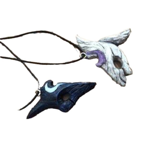 Wholesale Alloy Sheep and Wolf Pendants Creative Couples Necklace