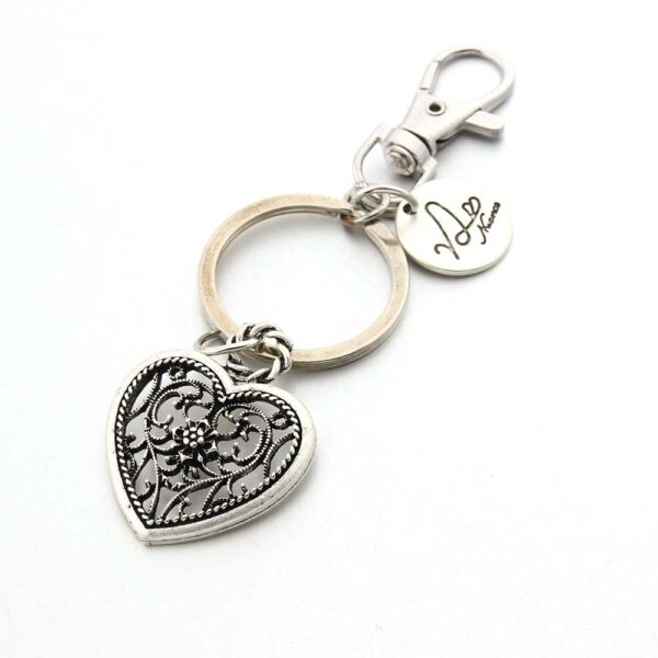 O1CN01m6Hsq81bYW1PsL1gU_2216822363477-0-cib Wholesale Men's Heart Charm Letter Keychain