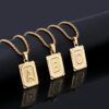 Wholesale Hip-hop Stainless Steel Letter Necklaces
