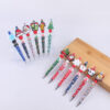 Wholesale Cartoon Christmas Silicone Handmade Plastic Beaded Pen