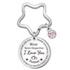 Wholesale Mum Stainless Steel Key Chain for Mother's Day