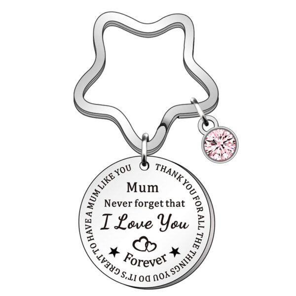 Wholesale Mum Stainless Steel Key Chain for Mother's Day