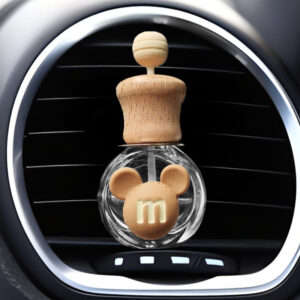 Brown M head round perfume bottle (without perfume)