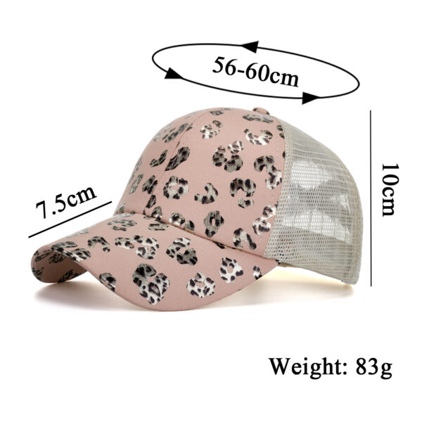 O1CN01m8VNdS1GDLdKbferp_2018910588-0-cib-1 Wholesale Cotton Bronzing Leopard Print Ponytail Cap