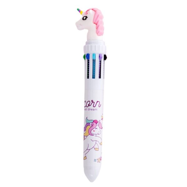 Wholesale Plastic Cute Hippopotamus Dinosaur 10 Color Ballpoint Pen