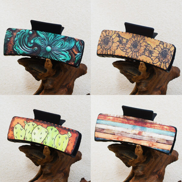 O1CN01mCoYJV2HKyAmXJoaX_3294559133-0-cib Wholesale of Western Style Cactus Plastic Hair Clips and Shark Clips