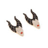 Wholesale Halloween Horn Witch Alloy Diamond Oil Dripping Earrings