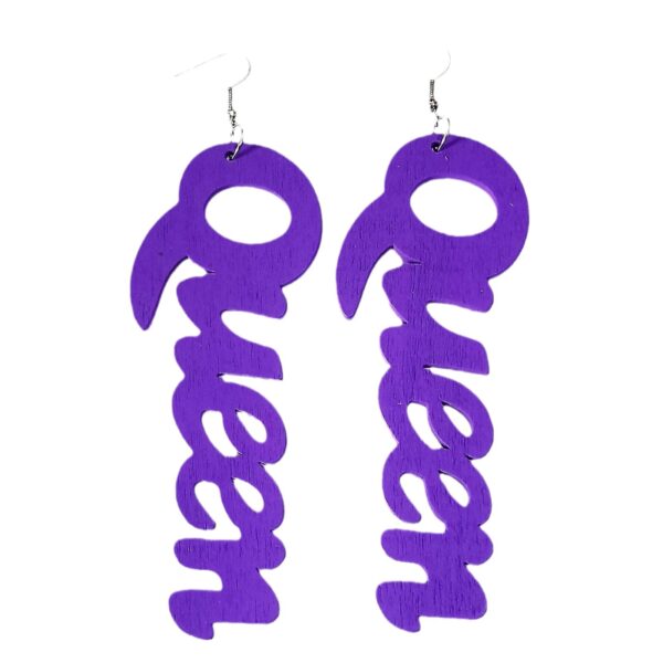 Wholesale Vintage Alphabet Wooden Earrings