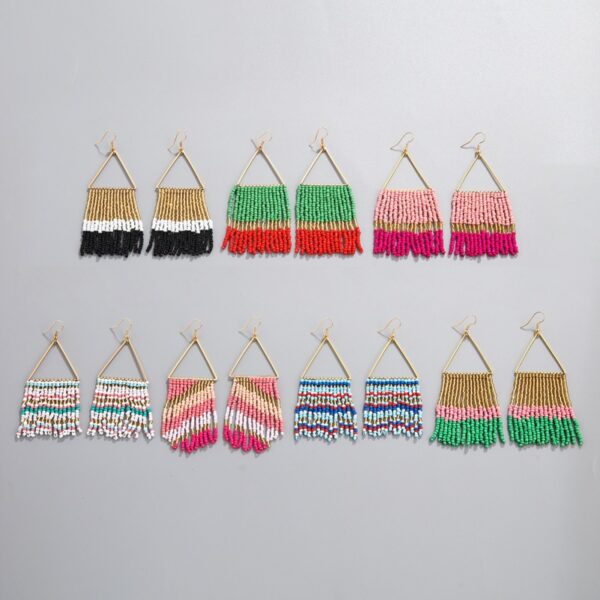 O1CN01mF7xsQ1q6Jq4PAPG8_2916055446-0-cib Wholesale Vintage Bohemian Handmade Tassel Rice Bead Earrings