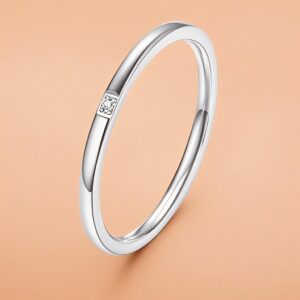 10-C-7 steel color one diamond 1mm / No. 6