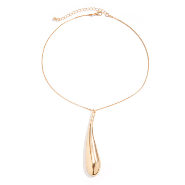 Wholesale Metal Exaggerated Water Drop Pendant Necklaces