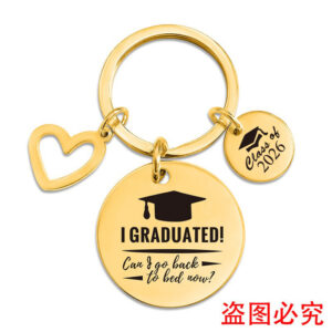 XYY018 gold key chain