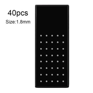 White 40/box 1.8mm straight rod