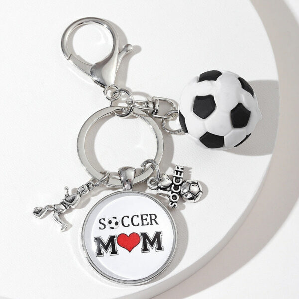 Wholesale Metal Mother's Day Father's Day Graduation Season Football Keychain