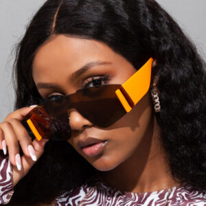 Wholesale PC Siamese Large Frame Wide Leg Sunglasses