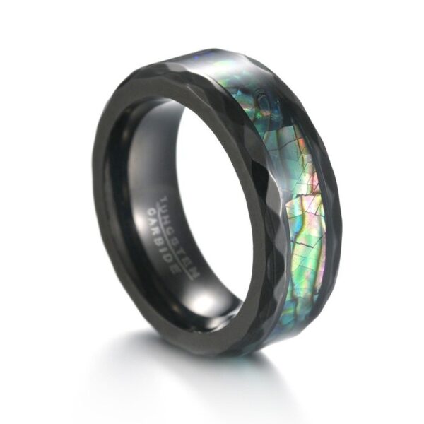 O1CN01mMuvYv25XXkv5R945_2525097536-0-cib Wholesale Black Plated Abalone Rings Tungsten Carbide