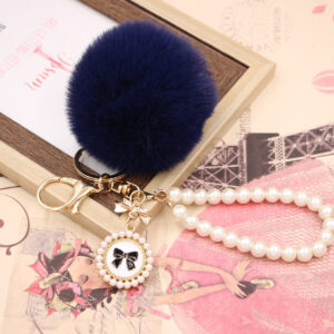 Navy blue / Pearl Bow