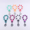 Wholesale Cartoon Silicone Dog Claw Handmade Beaded Wrist Keychain