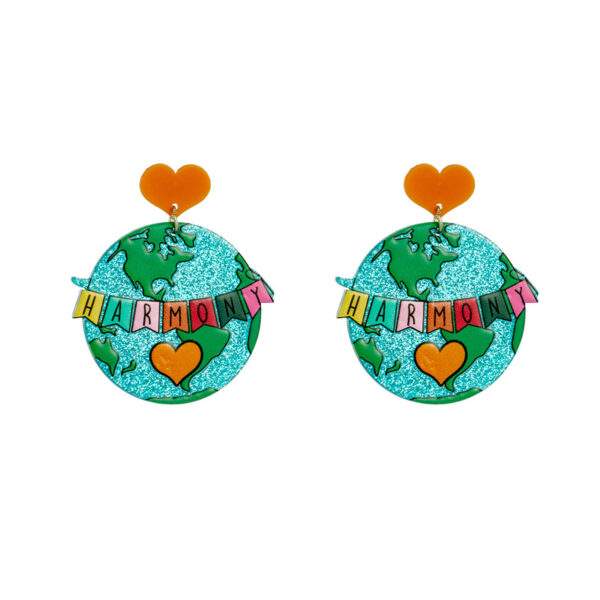 Wholesale Painted Matte Acrylic Earrings