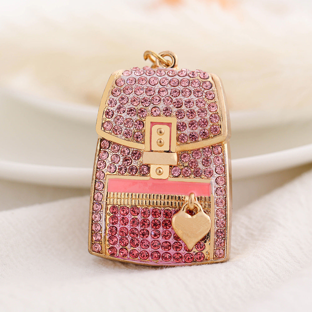 Wholesale Diamond Bag Alloy Keychain