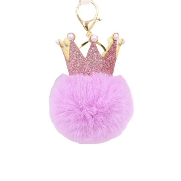 O1CN01mRh7Vk1Bs2fwSBqQp_0-0-cib Wholesale 3D Crown Pom Pom Keychain