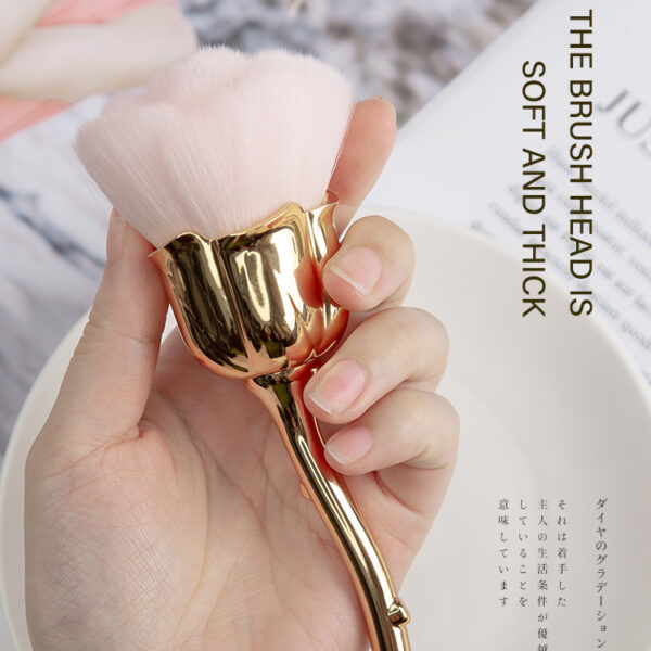 Wholesale Rose Flower Large Soft Bristle Makeup Brush