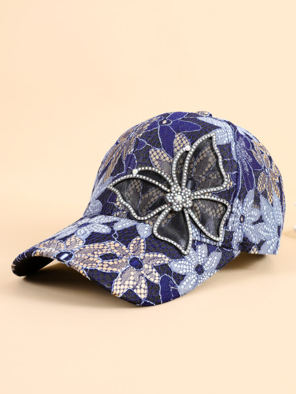 O1CN01mTMbYD1dthXdmCIaU_3380073794-0-cib Wholesale Butterfly Rhinestone Flower Polyester Baseball Cap