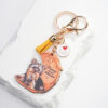 Wholesale Acrylic Angel Wings Dog Keychain