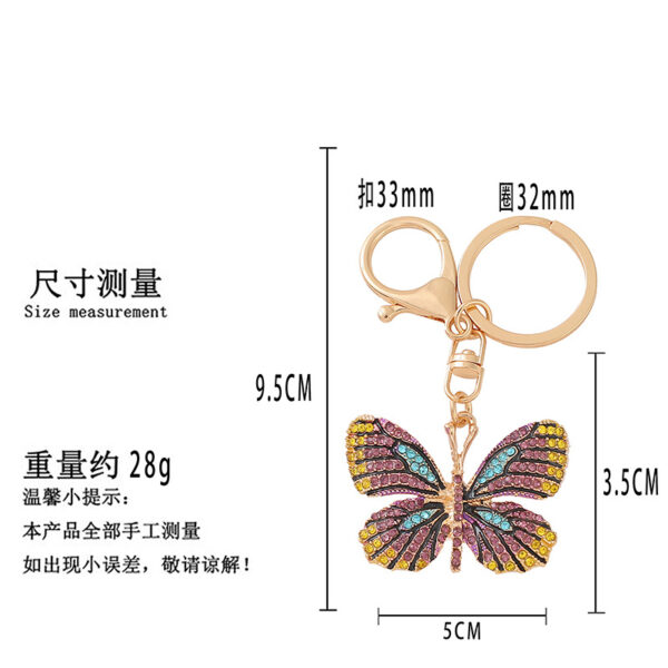 O1CN01mUsl012Id7OixCuO2_2102199308-0-cib Wholesale Butterfly Diamond Inlaid Alloy Keychains