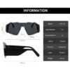 Wholesale PC Siamese Large Frame Wide Leg Sunglasses
