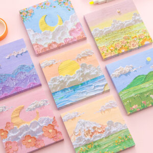 Wholesale Landscape Oil Painting Paper Sticky Notes