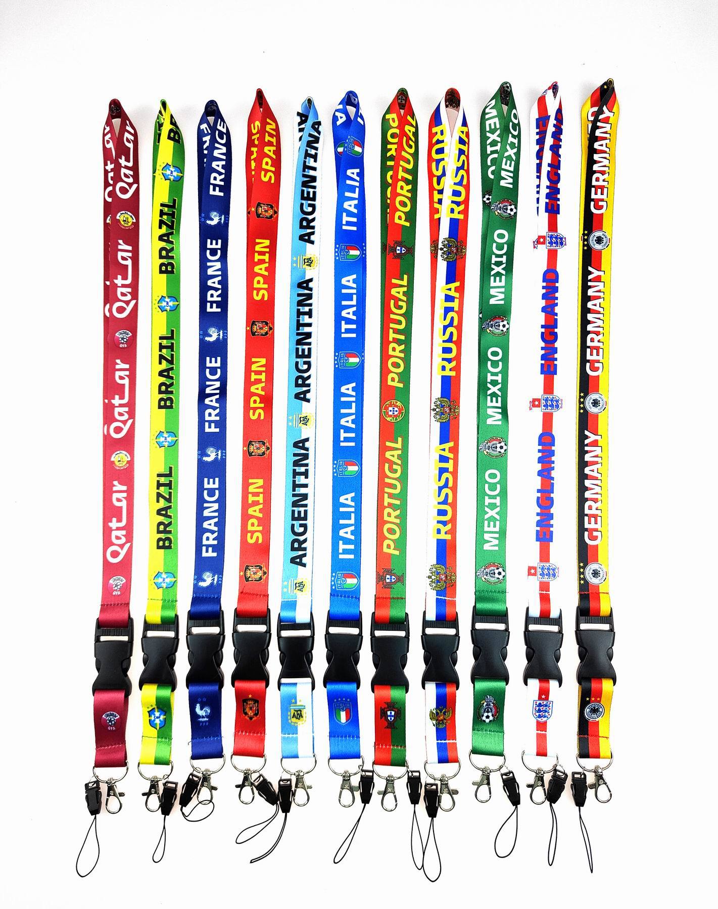 Wholesale Plastic World C National Football Team Mobile Phone Lanyard Keychain