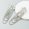 O1CN01mZ8H4Z2LDsNv1wjYQ_2206398079659-0-cib Wholesale Alloy Diamond Chain Tassel Earrings