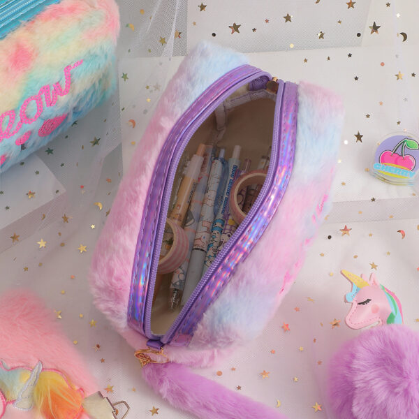 O1CN01mabfon1UOiDkZ12WA_3472682508-0-cib Wholesale Plush Cat Student Large Capacity Stationery Storage Bag