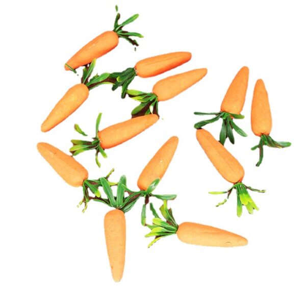 Wholesale Children's Easter Foam Decoration 7cm Simulated Carrot