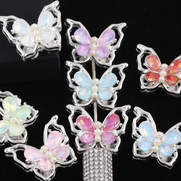 O1CN01mcsc421Ddy267IKE2_2491030240-0-cib Wholesale Alloy Cut-out Mocha Color Butterfly Diamond Ball Can Be Worn Straight Hole Beads DIY Accessories