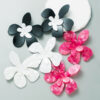 Wholesale Vintage Patchwork Floral Alloy Earrings