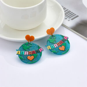 Wholesale Painted Matte Acrylic Earrings