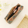 Wholesale Retro Patterned Leather Large Capacity Pencil Case