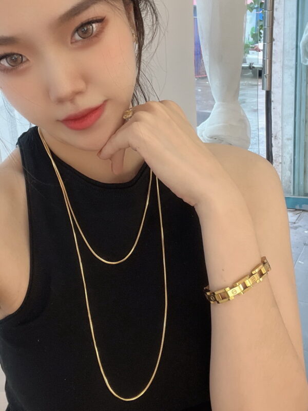 Wholesale 18K gold plated long necklace