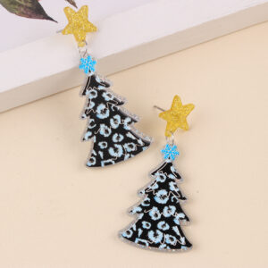Blue snowflake Christmas tree