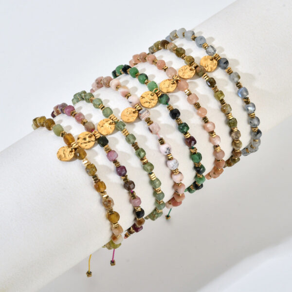 Wholesale Boho Style 4M Natural Stone Crystal Bracelet
