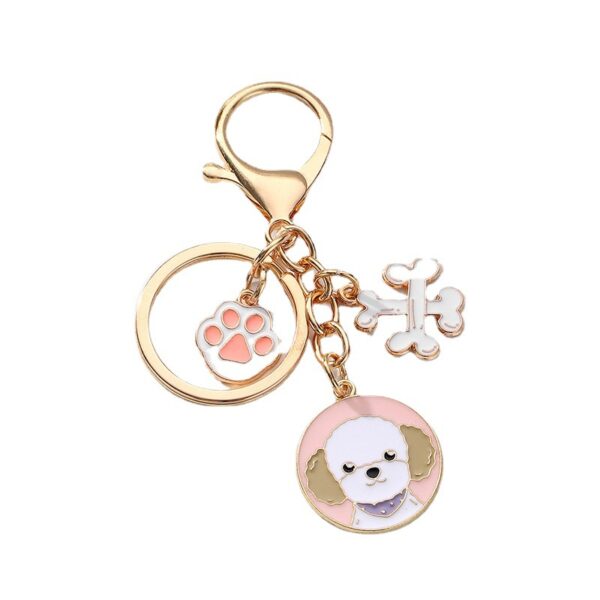 O1CN01mkWv051Bs2oFZRrTG_0-0-cib Wholesale Cartoon Pet Dog Metal Keychain
