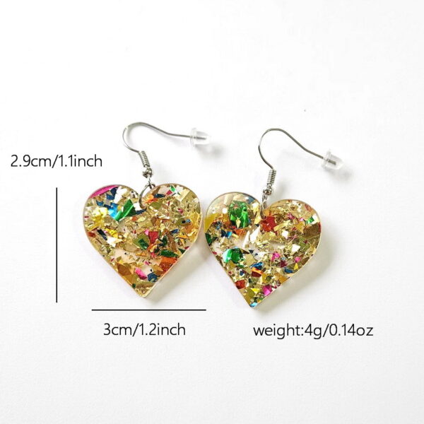O1CN01mkkW4n1ZFcSRdBYfy_1794553165-0-cib Wholesale Acrylic Valentine's Day Colorful Sequin Heart Shaped Love DIY Earrings