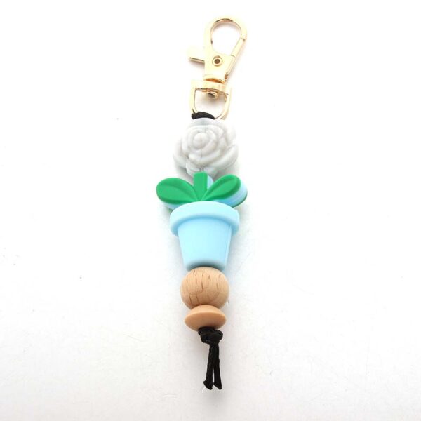 O1CN01mkqmZj1bYW5mpTvVQ_2216822363477-0-cib Wholesale Flower Pot Silicone Bead Keychain