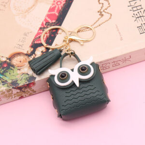 Dark green / 5.5*5.5cm leather Owl (golden chain Buckle)