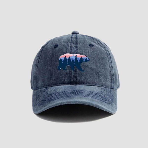 O1CN01mnW1Tg1y5Q2c70197_2215644316527-0-cib-1 Wholesale Polyester Forest Bear Print Baseball Cap