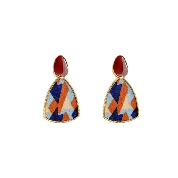 Wholesale Contrast Color Oil Drop Earrings