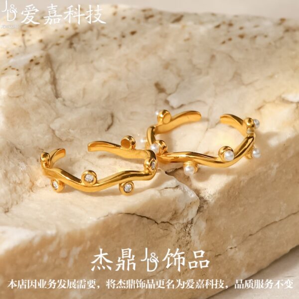 O1CN01mqFpWd2ElaZAp6RB5_2210913638785-0-cib Wholesale Gold Plated Pearl Stainless Steel Rings