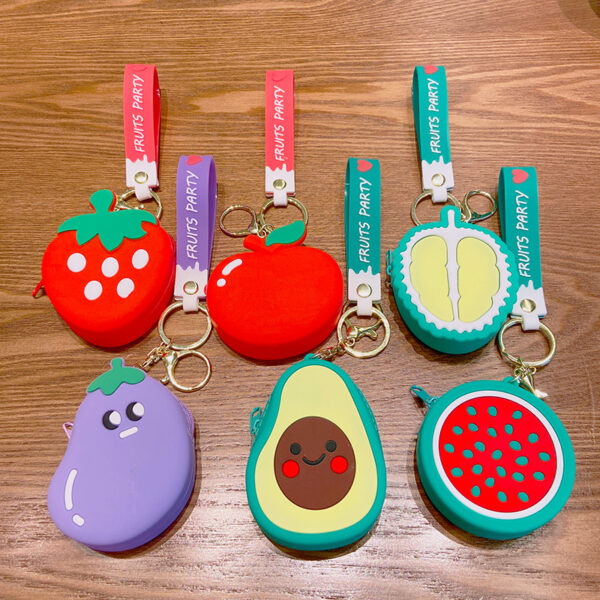 Wholesale Silicone Coin Purse Keychain